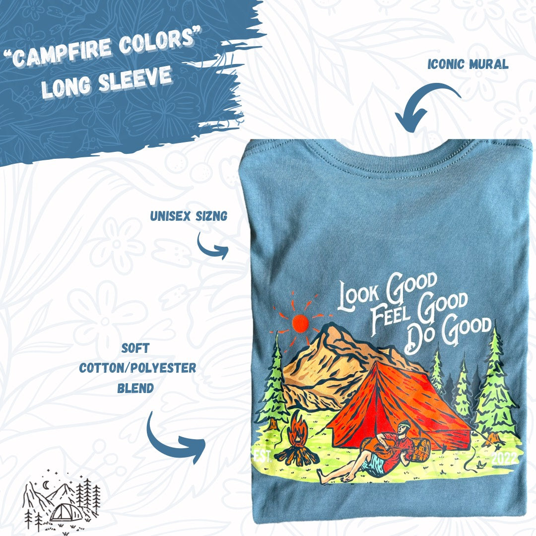 "Campfire Colors" Long Sleeve T-Shirt