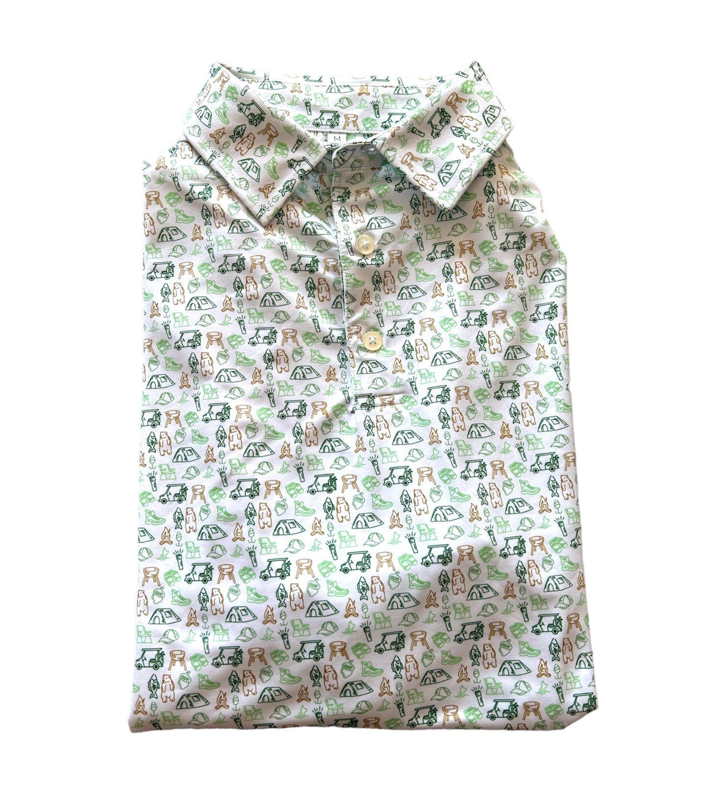 “The Navigator” Doodle- Print Polo