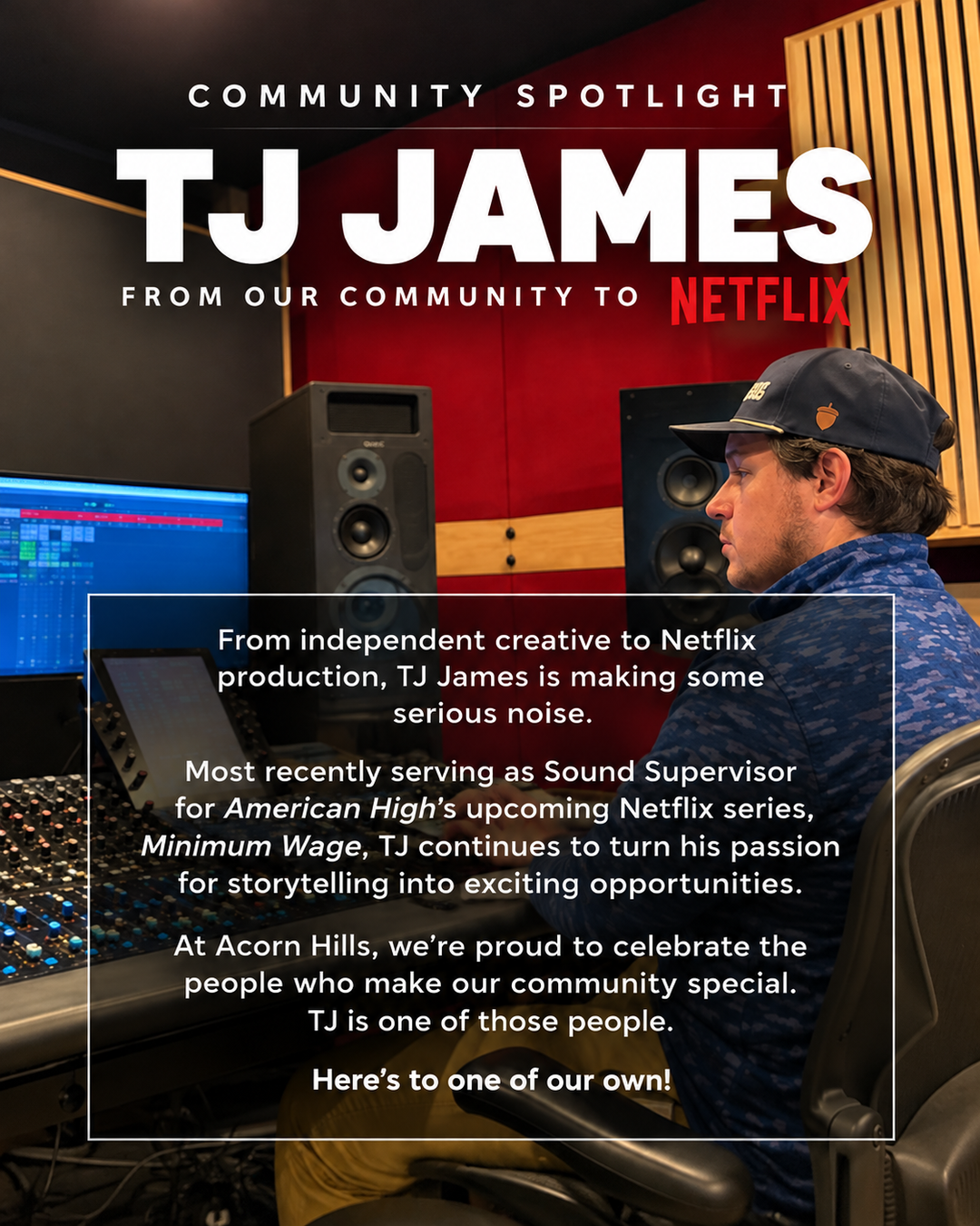 From Our Community to Netflix: TJ James and American High’s Minimum Wage
