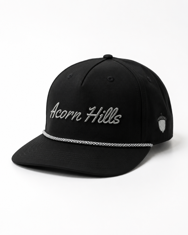 Performance Script Rope Hat - Black