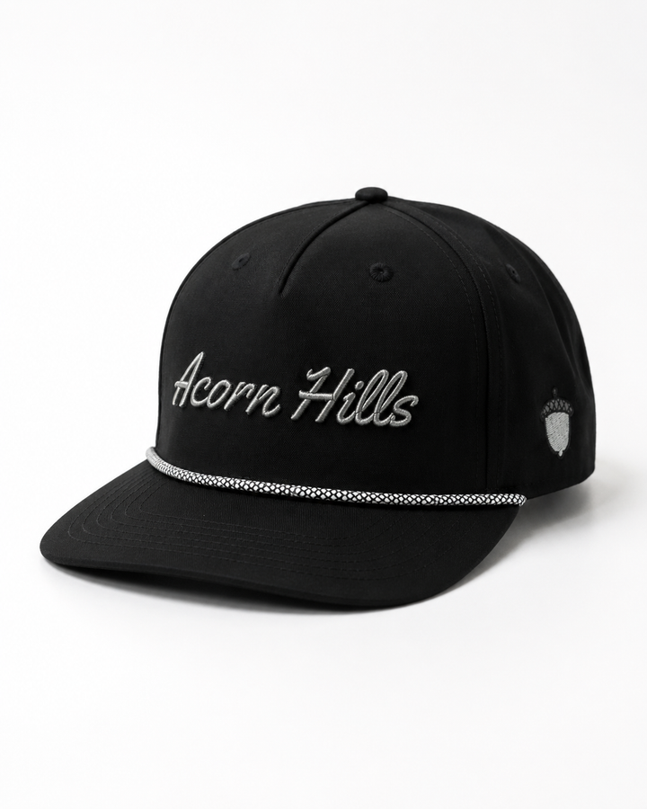 Performance Script Rope Hat - Black