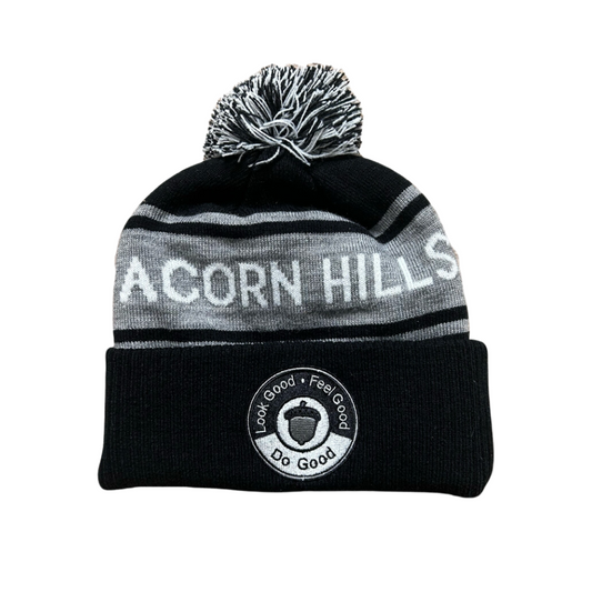 Black Patch Beanie